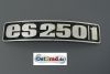 Badge, plaque for fender MZ ES250 / 1 curved