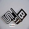 Sticker for page lid S51 "B" in white