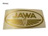 Oval logo sticker Jawa gold great