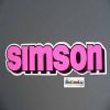 SIMSON stickers for the tank in pink