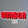 SIMSON stickers for the tank in red