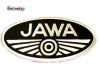 Jawa Logo Patch large oval black / silver