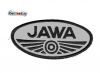 Aufn�her Jawa Logo oval klein grau/schwarz