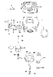 Tafel 19	Cylinder, Piston, Crankshaft