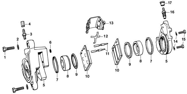 Entlüftungsschraube für Bremssattel - MZ ETZ125, ETZ150, ETZ250