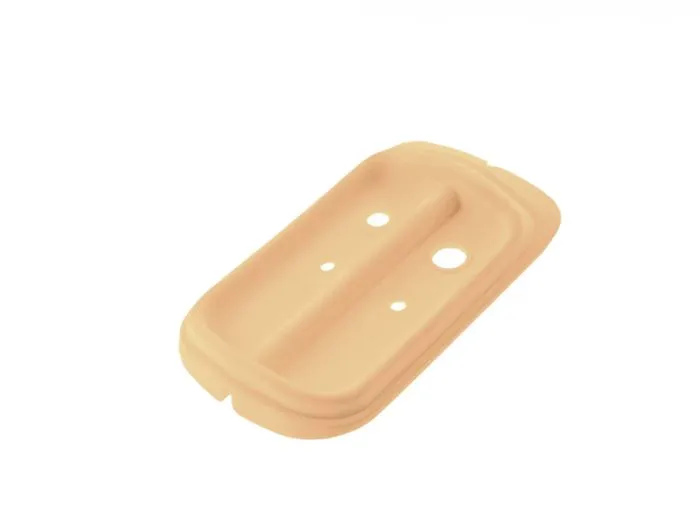 Gummiunterlage Rücklicht BEIGE eckig für Simson Schwalbe KR51/1