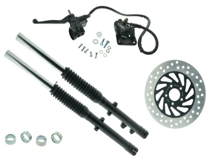 ZT-Tuning Umbauset Schwarz für Scheibenbremse Ø220mm S51 S70 kurz Schwarz inkl. Teilegutachten