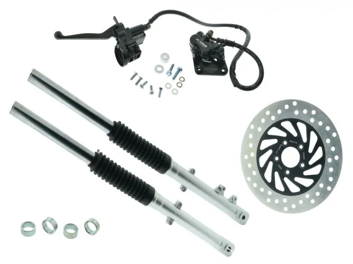 ZT Umbauset SILBER 220mm Bremssattel für Scheibenbremse S51, S70 kurz inkl. Teilegutachten