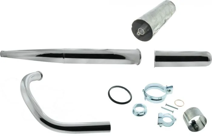 Auspuff Vario 32 SP komplett Schwalbe KR51/2 Endstück lang Dämpfer bis 90ccm