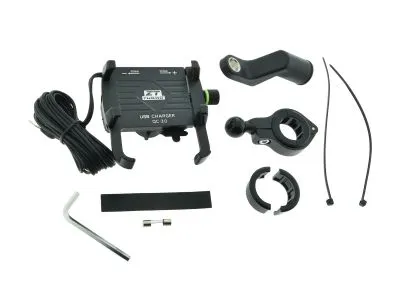 CNC Handyhalter SCHWARZ mit USB-Ladefunktionfunktion JAWA Simson S51 S50 MZ