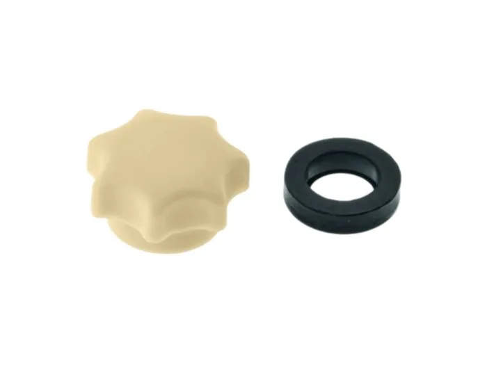 Star knob nut M6 beige, without hole