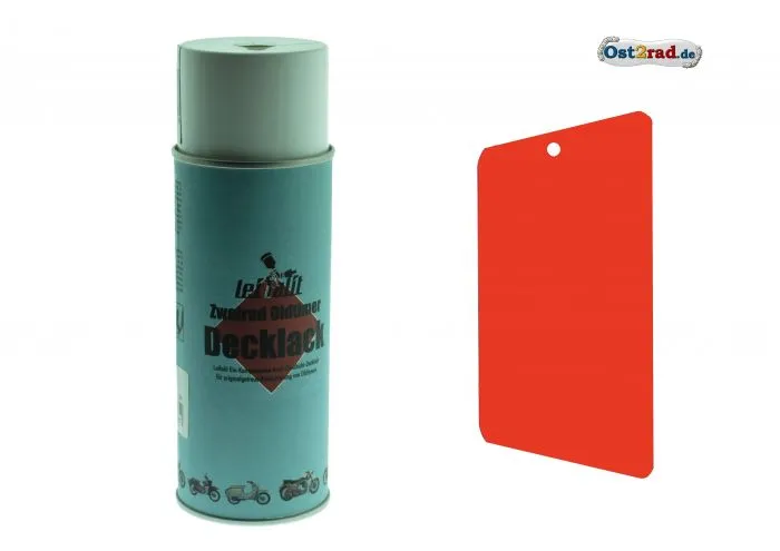 Spray, top coat + MZ SIMSON Leifalit 400ml, Flame Red