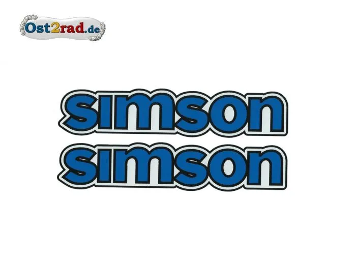 Tankaufkleber Simson S50 blau