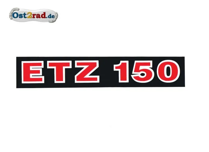 Stickers, lettering for the side cover ETZ150, horizontal