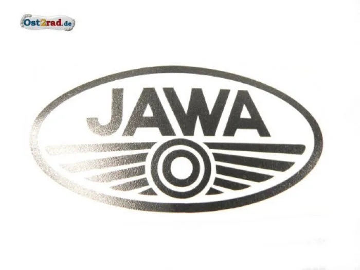 Jawa Sticker Oval Logo Black Large