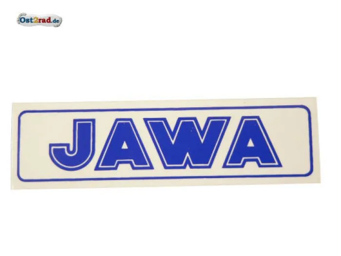 Sticker JAWA horizontally blue
