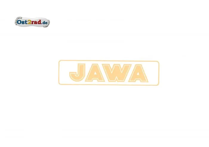 Sticker JAWA horizontally yellow