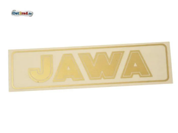 Sticker JAWA horizontally gold