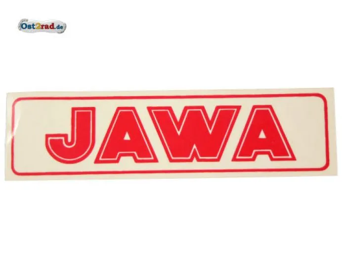 Sticker JAWA horizontally red