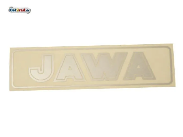 Sticker JAWA horizontally silver