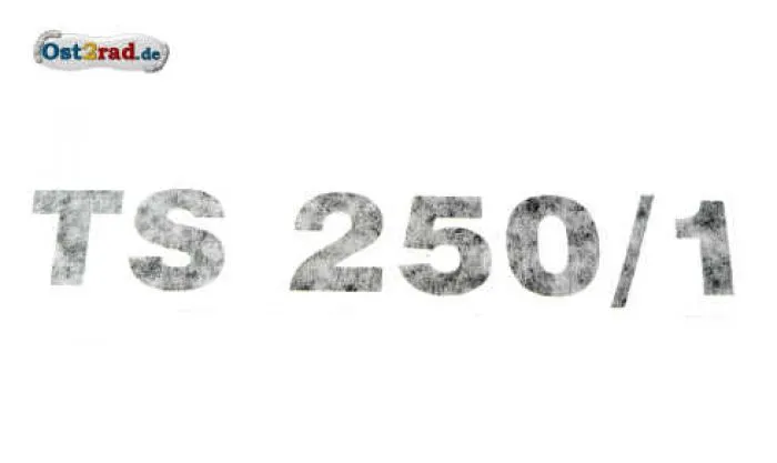 Sticker MZ TS250/1 black