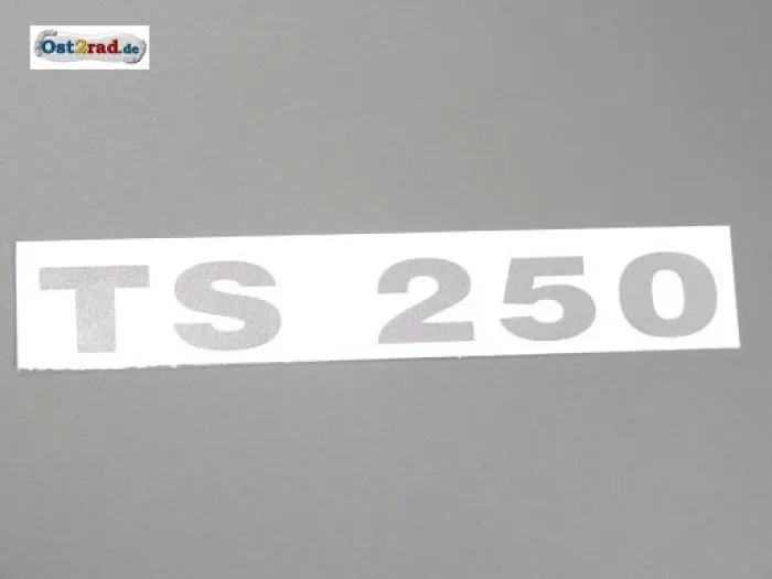 Sticker MZ TS250 chrome