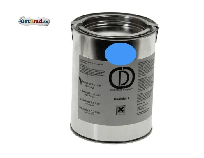 Originalfarbton hellblau TS ETZ 125 150, ETZ250 0,5l spritzfertig Basislack