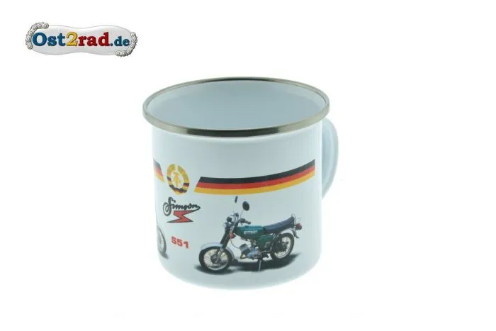 Blechtasse weiß S51