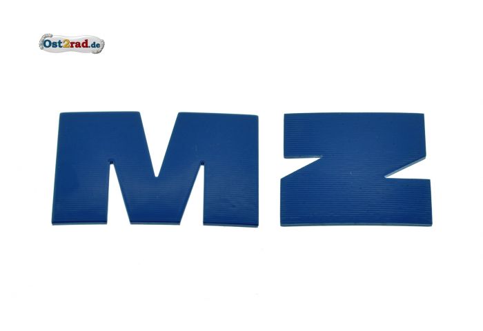 Letter M and Z BLUE