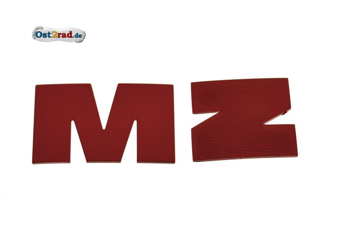 Letter M and Z RED