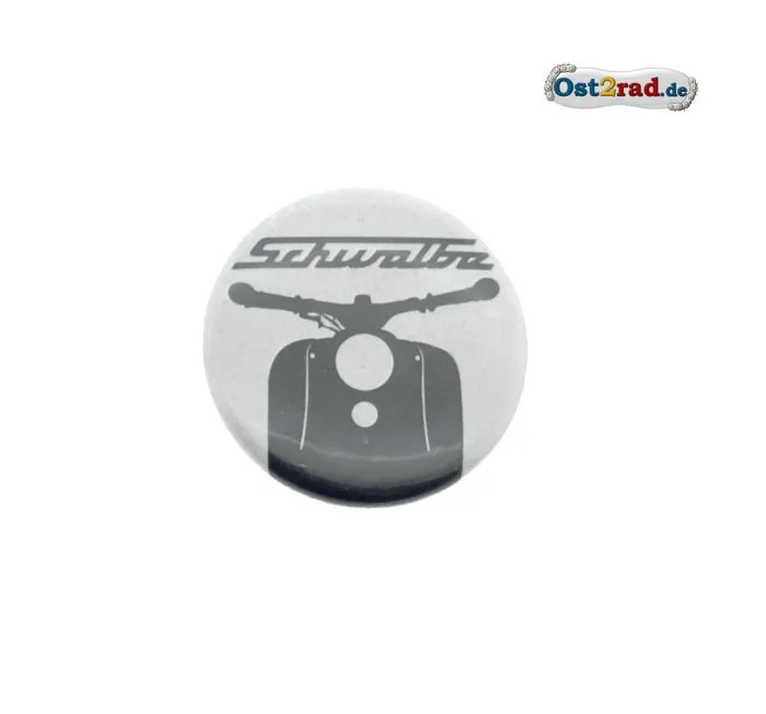 Blechbutton rund 25mm Schwalbe Frontmotiv
