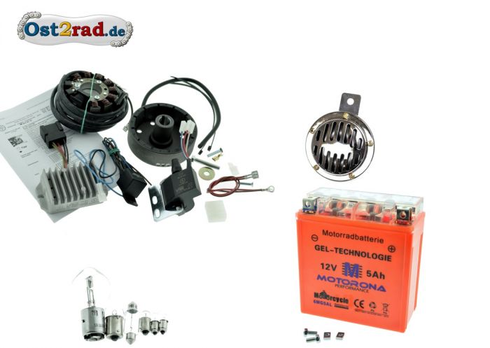 Elektronische Zündung Umrüstsatz komplett Powerdynamo/Vape 12V pass. für RT125/3