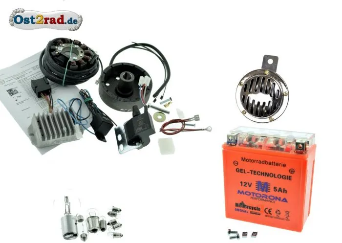 Elektronische Zündung Umrüstsatz komplett Powerdynamo/Vape 12V IWL Troll