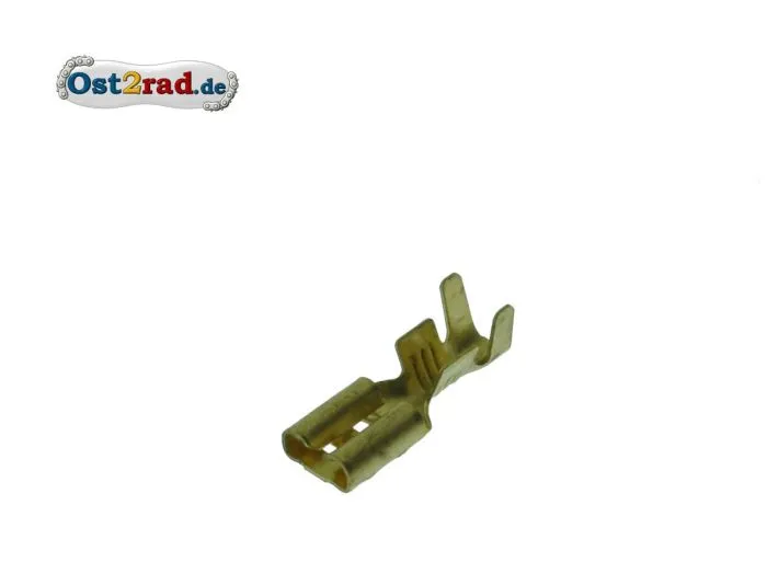 Flachsteckhülse unisoliert 6,3mm - 4,0 - 6,0mm²