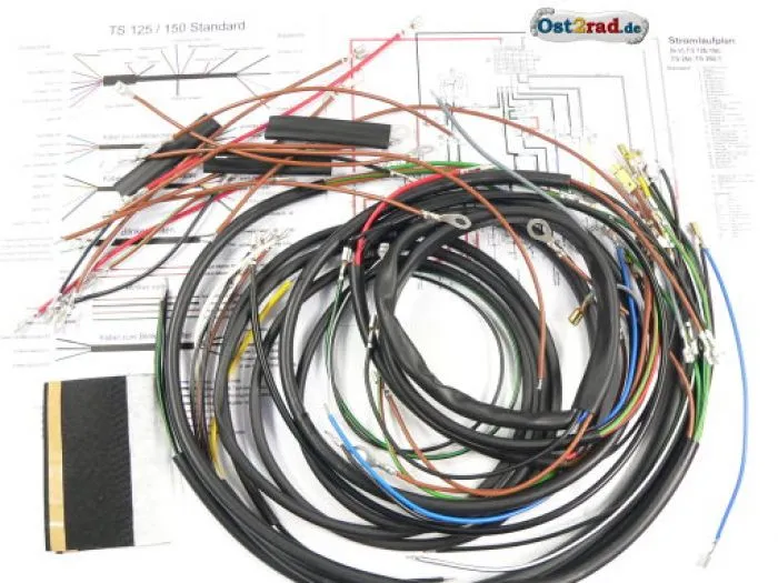 Cable set, cable harness MZ TS125, TS150