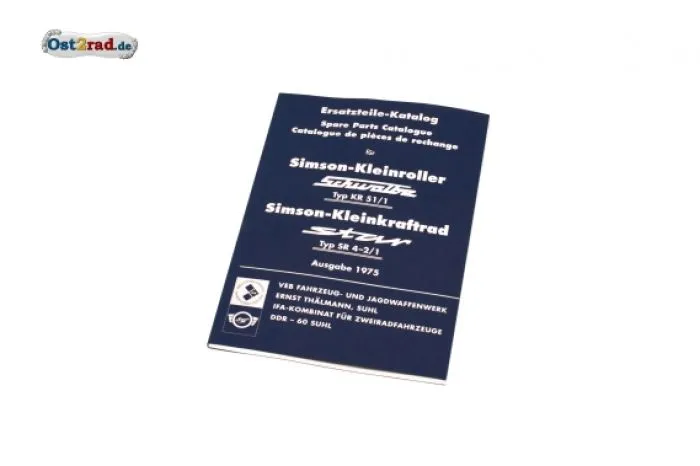Ersatzteile-Katalog Buch SIMSON Schwalbe Star