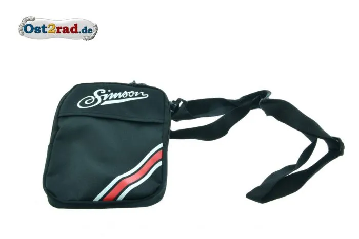 Kleine Schultertasche schwarz Simson