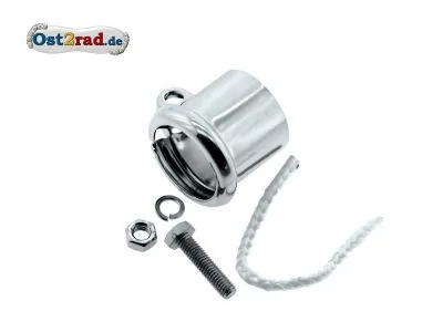 Klemmschelle Auspuff - Krümmer mit Wulst SR1, SR2, KR50 verchromt