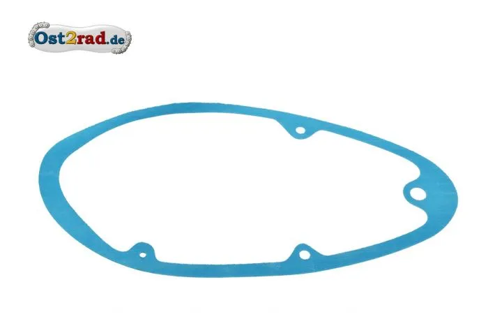 Kupplungsdeckeldichung 4-Loch-Variante MZ RT125 /0 /1 /2 Wiesel Pastasit blau