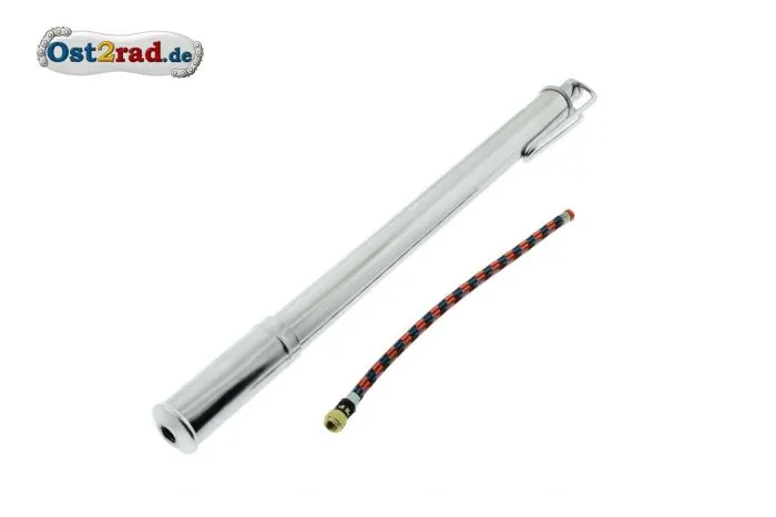 Air pump, chrome plated for SIMSON, MZ and Jawa models, 350mm