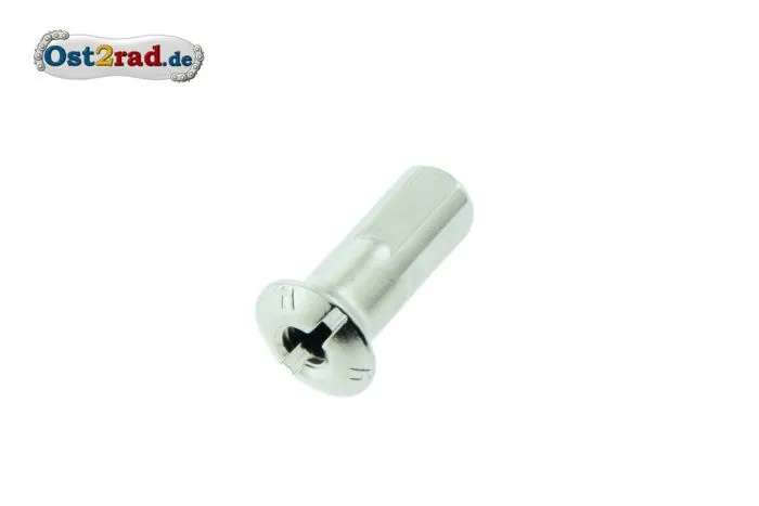 Nippel für Speiche M4 18mm vernickelt JAWA