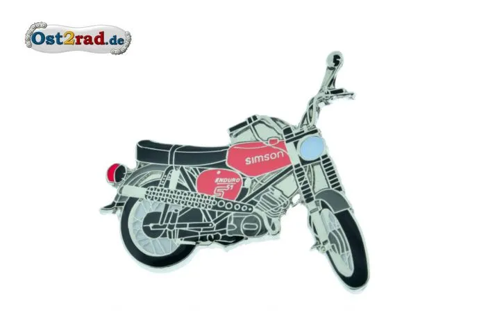 Pin SIMSON S51 Enduro Red