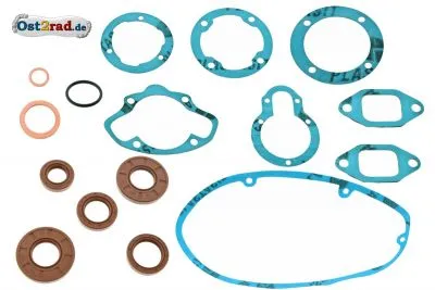 Profi Dichtungssatz für MZ ES ETS TS 125 150 inkl. Wellendichtringe braun, Plastasit