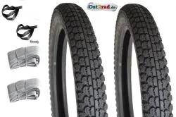 Reifensatz 2,75 + 3,00-18 Reinforced Mitas MZ ES ETS TS H-03