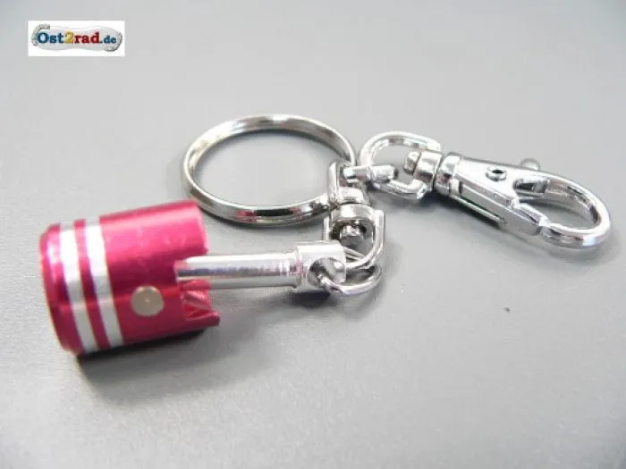 Key Ring piston red