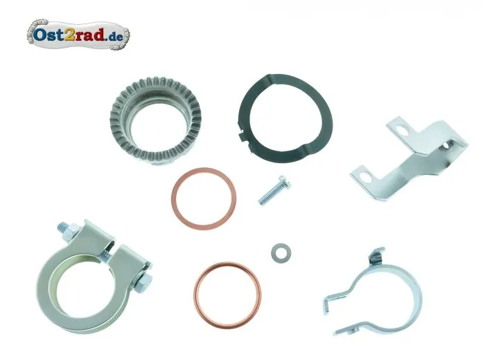 SET Krümmermutter und Kleinteile Auspuff SIMSON ENDURO 28mm