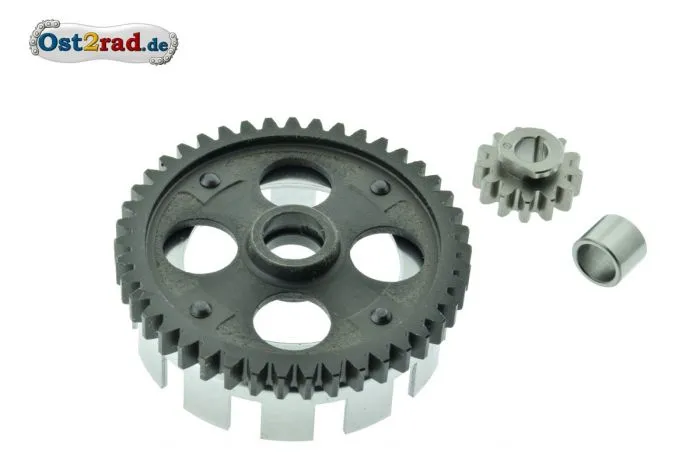 Set Kupplungszahnrad und Antriebsritzel 43/13 Zähne SIMSON SR1 SR2 KR50