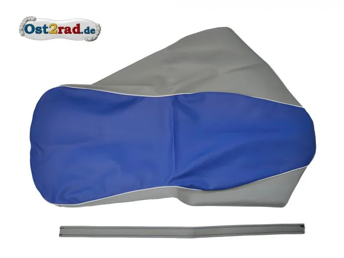 Sitzbezug Doppelsitzbank SIMSON AWO -S 425 blau-grau