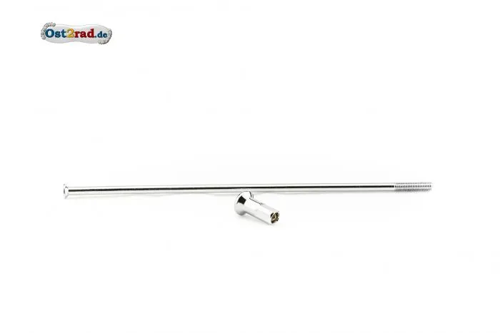 Speiche + Nippel Kleeblatt M4 121mm passend für MZ ES ETS TS ETZ chrom