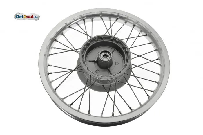 Speichenrad TS 125 150 hinten Alu - Edelstahl komplett